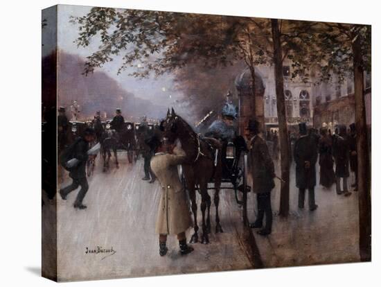 Le Boulevard des Capucines, devant le café Napolitain-Jean Béraud-Premier Image Canvas