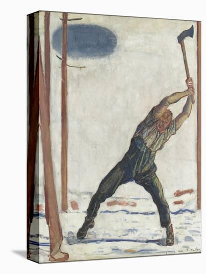 Le bûcheron (der Holzfäller)-Ferdinand Hodler-Premier Image Canvas