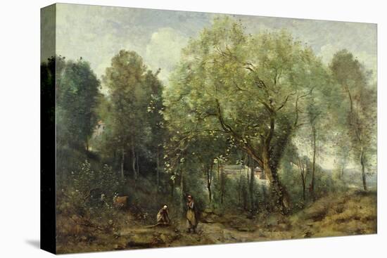 Le Catalpa, Memory of Ville-D'avray, 1869 (Oil on Canvas)-Jean Baptiste Camille Corot-Premier Image Canvas
