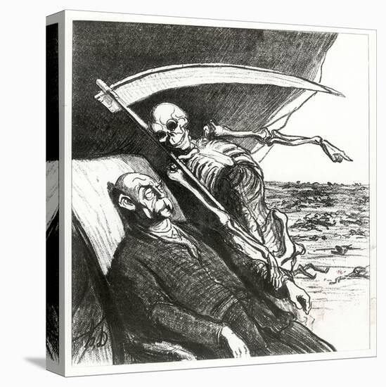 Le Cauchemar De Bismarck: La Mort: 'Merci', Bismarck's Nightmare, 1870-Honore Daumier-Premier Image Canvas