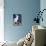 Le Chat Blanc-Artpoptart-Premier Image Canvas displayed on a wall