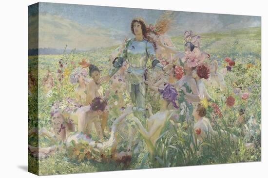 Le chevalier aux fleurs (tiré de Wagner, Parsifal)-Georges Antoine Rochegrosse-Premier Image Canvas