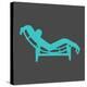 Le Corbusier Chaise Lounge Chair I-Anita Nilsson-Stretched Canvas