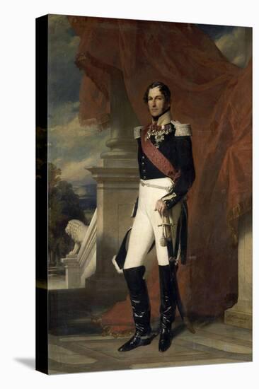 Le duc de Saxe-Cobourg Gotha, Léopold Ier Roi des belges en 1831 représenté-Franz Xaver Winterhalter-Premier Image Canvas