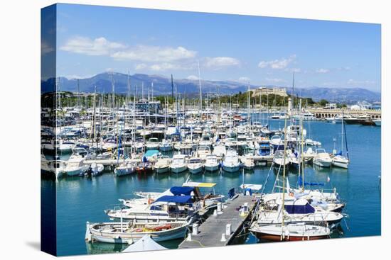 Le Fort Carre and harbour, Antibes, Alpes-Maritimes, Cote d'Azur, Provence, French Riviera, France,-Fraser Hall-Premier Image Canvas