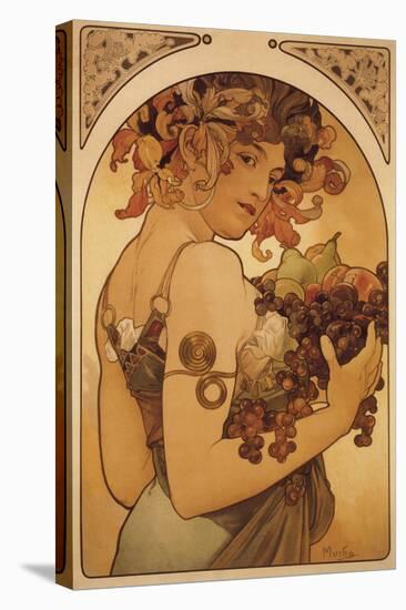 Le Fruit-Alphonse Mucha-Stretched Canvas