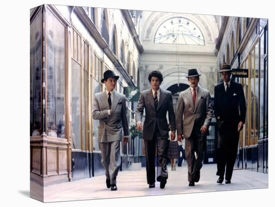 LE GANG, 1976 directed by JACQUES DERAY Alain Delon, Maurice Barrier and Xavier Depraz (photo)-null-Stretched Canvas