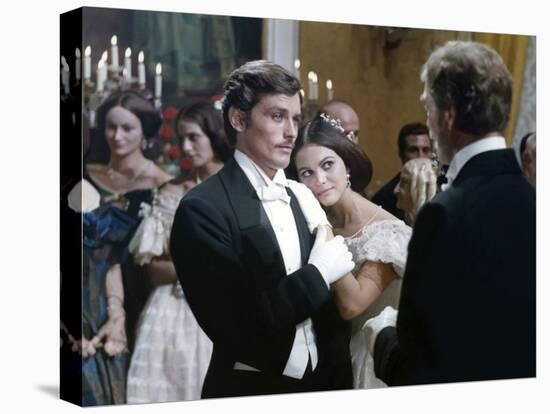 LE GUEPARD, 1963 par LUCHINO VISCONTI with Alain Delon, Claudia Cardinale and Burt Lancaster (photo-null-Stretched Canvas