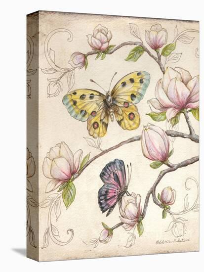 Le Jardin Butterfly V-Kate McRostie-Stretched Canvas