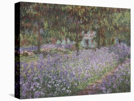 Le jardin de l'artiste à Giverny-Claude Monet-Premier Image Canvas