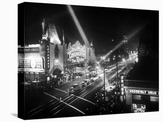 Le Jour De L'Ouverture Opening Day a Hollywood 1927 Salle De Cinema-null-Stretched Canvas