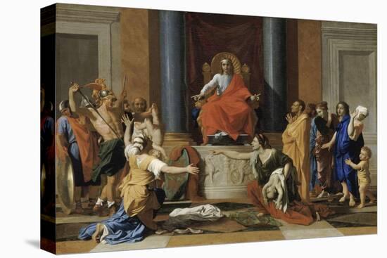 Le jugement de Salomon-Nicolas Poussin-Premier Image Canvas