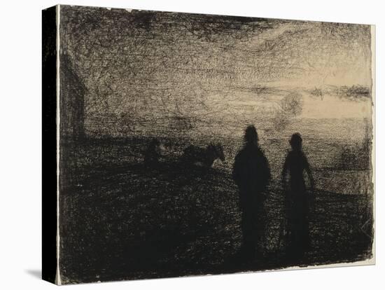 Le Labourage-Georges Seurat-Premier Image Canvas