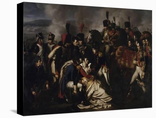 Le maréchal Lannes mortellement blessé près d'Essling le 22 mai 1809 (mort le 31 mai suivant) --Albert-Paul Bourgeois-Premier Image Canvas