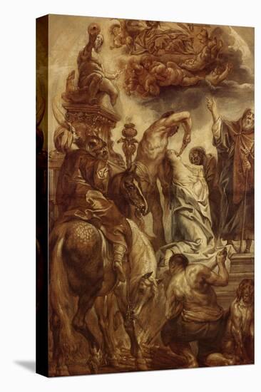 Le martyre de Sainte Apolline-Jacob Jordaens-Premier Image Canvas