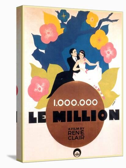 Le Million, Rene Lefevre, Annabella, French poster art, 1931-null-Stretched Canvas