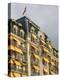 Le Montreux Place Hotel on Lake Geneva, Montreux, Swiss Riviera, Vaud, Switzerland-Walter Bibikow-Premier Image Canvas