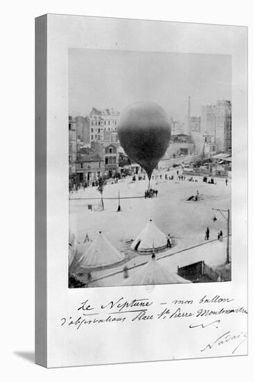 Le Neptune Hot Air Balloon Taking Off from Place St Pierre in Montmatre During the Siege of…-Nadar-Premier Image Canvas
