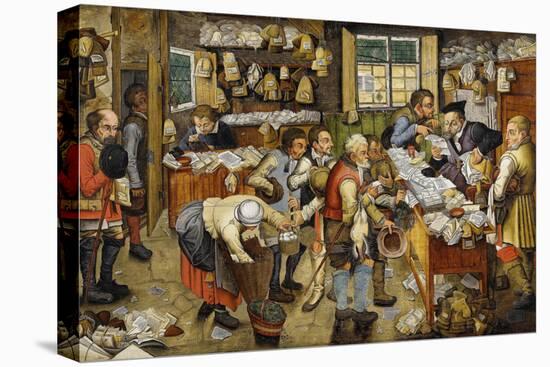 Le Paiement De La Dime - the Payment of the Tithes (Known as Village Lawyer) - Peinture De Pieter B-Pieter the Younger Brueghel-Premier Image Canvas