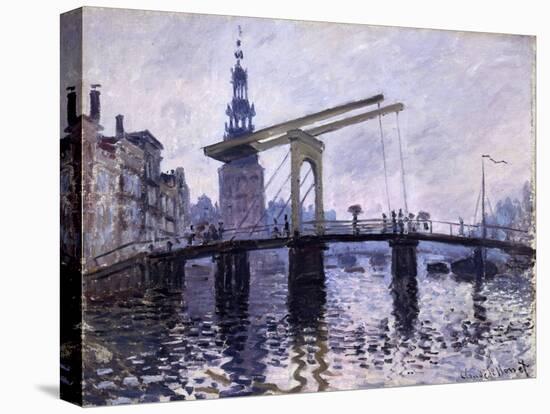 Le Pont, Amsterdam, 1870-71-Claude Monet-Premier Image Canvas