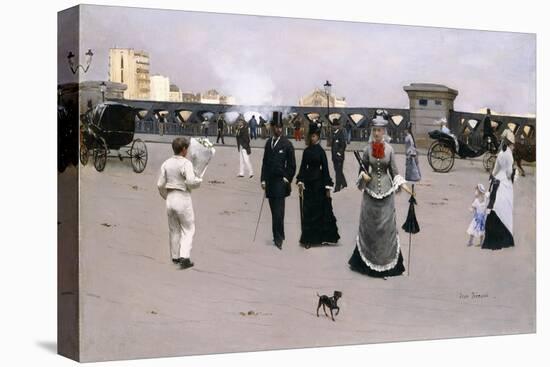 Le Pont de l'Europe. Ca. 1875-Jean Béraud-Premier Image Canvas