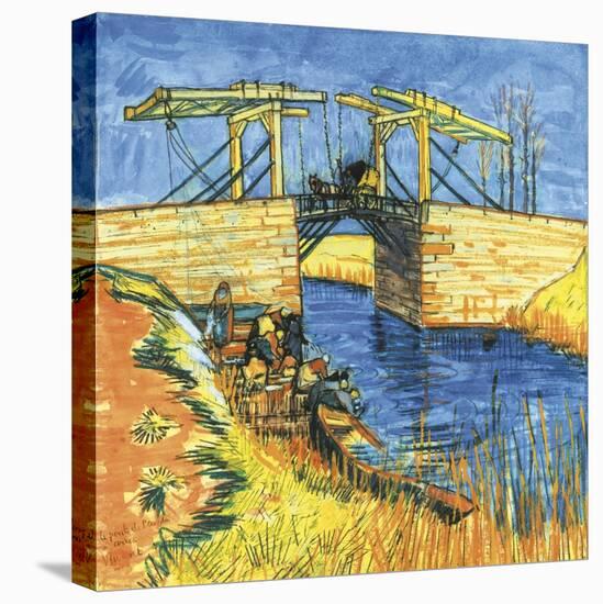 Le Pont De Langlois a Arles, 1888-Vincent van Gogh-Premier Image Canvas