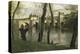 Le Pont de Mantes-Jean-Baptiste-Camille Corot-Premier Image Canvas