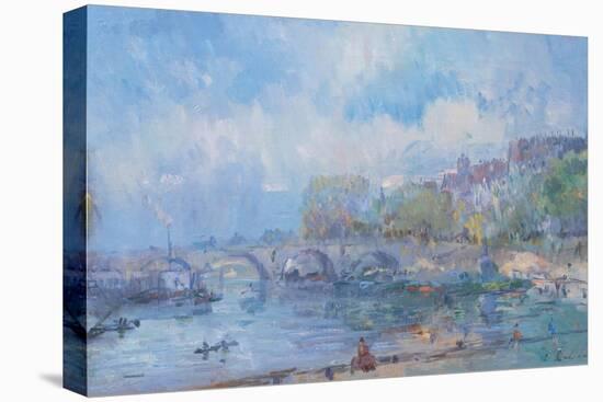 Le Pont Marie in Paris-Albert Lebourg-Premier Image Canvas