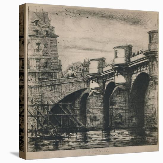 'Le Pont-Neuf (8th State, 7 3/16 x 7 1/4 Inches)', 1853, (1927)-Charles Meryon-Premier Image Canvas