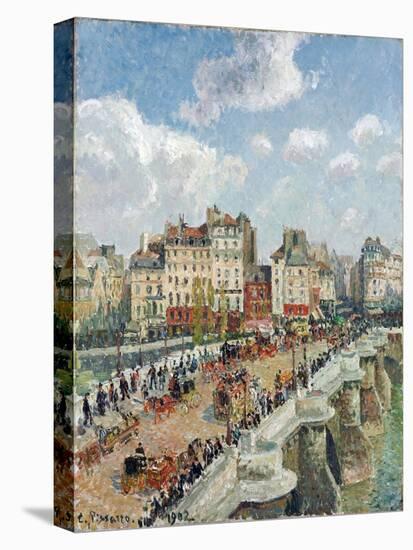 Le Pont Neuf (The Pont-Neuf) - Peinture De Camille Pissaro (1830-1903), Huile Sur Toile (55X46,5 Cm-Camille Pissarro-Premier Image Canvas