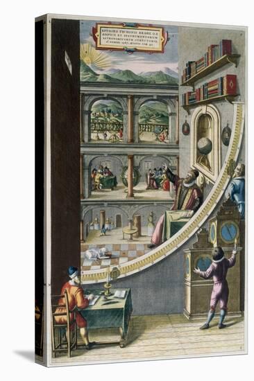 Le Quadran Mural, Tycho Brahe with Astronomical Instruments, c.1587-Joan Blaeu-Premier Image Canvas