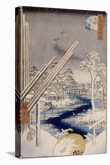 Le quartier des charpentiers à Fukagawa-Ando Hiroshige-Premier Image Canvas