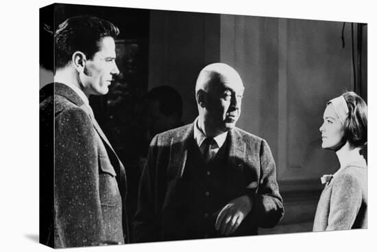 Le realisateur Otto Preminger,Tom Tryron and Romy Schneider sur le tournage du film Le Cardinal THE-null-Stretched Canvas