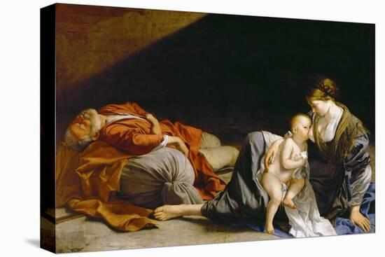 Le Repos Pendant La Fuite En Egypte - the Rest on the Flight into Egypt - Orazio Gentileschi (1563--Orazio Gentileschi-Premier Image Canvas