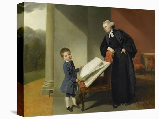 Le révérend Randall Burroughes et son fils Ellis-Johann Zoffany-Premier Image Canvas