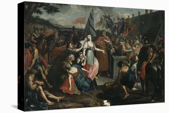 Le sacrifice de la fille de Jephté-Antoine Coypel-Premier Image Canvas