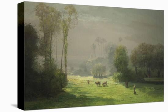 Le soleil chasse le brouillard-Antoine Chintreuil-Premier Image Canvas