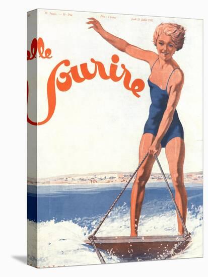 Le Sourire, Water Ski Magazine, France, 1932-null-Premier Image Canvas