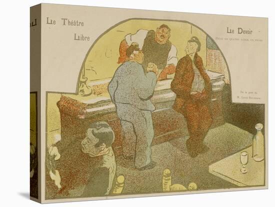 Le Théâtre Libre: Le Devoir, 1892 (Colour Litho)-Henri-Gabriel Ibels-Premier Image Canvas