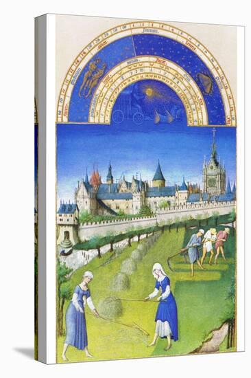 Le Tres Riches Heures Du Duc De Berry - June-Paul Herman & Jean Limbourg-Stretched Canvas