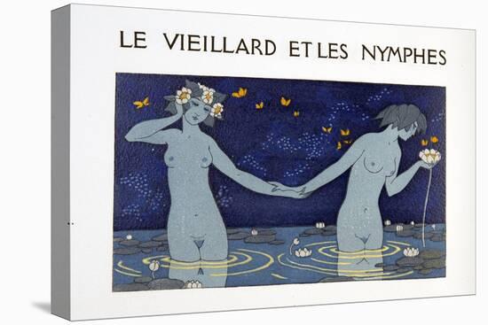 Le Vieillard Et Les Nymphes, Illustration from Les Chansons De Bilitis, by Pierre Louys, Pub. 1922-Georges Barbier-Premier Image Canvas