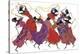 Lead Dancer in Purple Gown-Augusta Asberry-Stretched Canvas