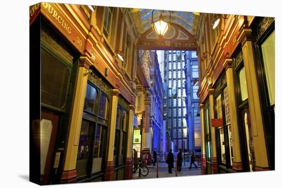 Leadenhall Market and Lloyds Building, London, United Kingdom, Europe-Neil Farrin-Premier Image Canvas