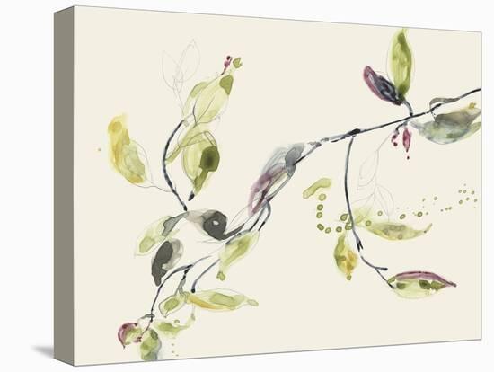Leaf Branch I-Jennifer Goldberger-Stretched Canvas