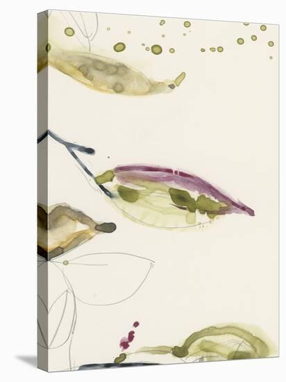 Leaf Branch Triptych III-Jennifer Goldberger-Stretched Canvas