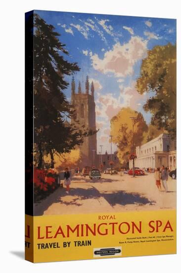 Leamington, England - Royal Spa, Street View British Railways Poster-Lantern Press-Stretched Canvas