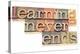 Learning Never Ends-PixelsAway-Stretched Canvas