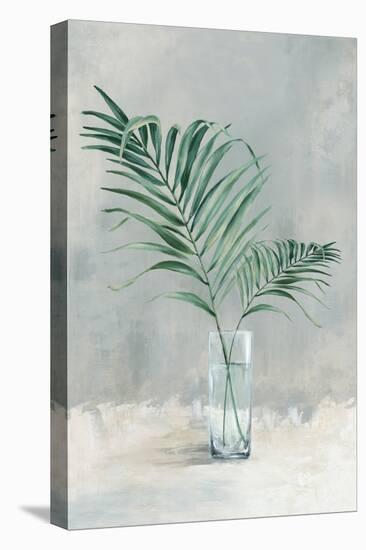 Leaves in a Glass I-Alex Black-Stretched Canvas