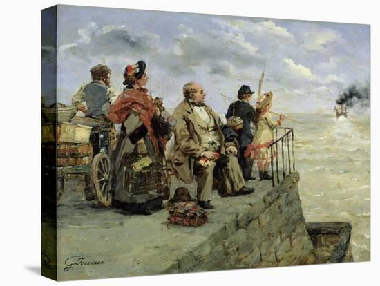 Leaving for Jersey-Guillaume Romain Fouace-Premier Image Canvas