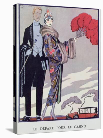 Leaving For the Casino. Illustration For La Gazette du Bon Ton, 1923-Georges Barbier-Premier Image Canvas